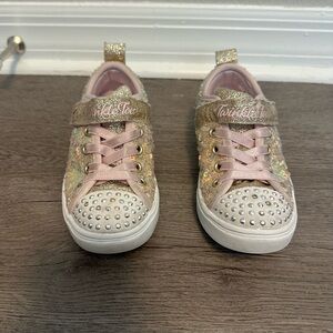 Sketchers Gold Lightup Shoes